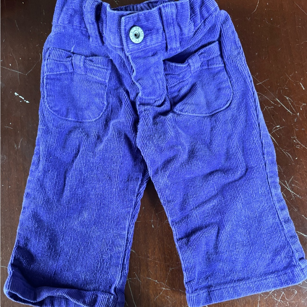 Purple corduroy pants by children’s place size 6 to 9 months
